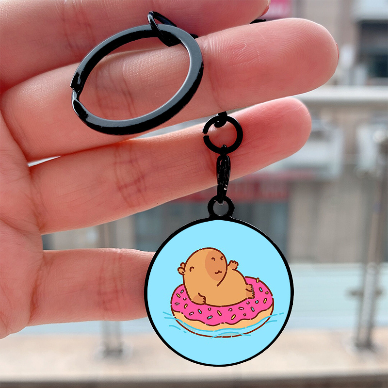 1pc Fashion Capybara In Donut Cool Key Tag Motorcycles Cars Backpack  Chaveiro Keychain For Friends Key Ring Gifts Accessories - Jewelry &  Accessories - Temu Belgium