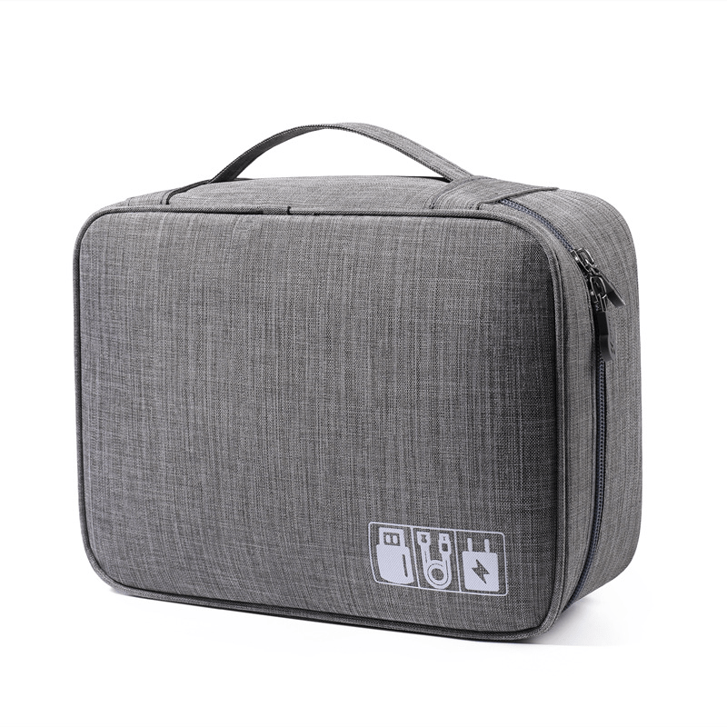 QH-Shop Sac de Rangement Câbles Petite Pochette Électronique de Accessoires  Imperméable Sac Organisateur pour Clé USB Chargeurs Disques Durs Cartes SD