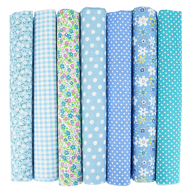 N/B 8 x 8 50 Pcs 100% Cotton Fabric Bundles for Quilting Sewing DIY & Quilt Beginners, Quilting Supplies Fabric Squares