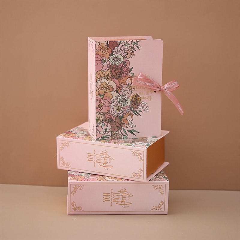 5pcs Book Shape Candy Boxes Paper Bags Wedding Birthday Party Decor