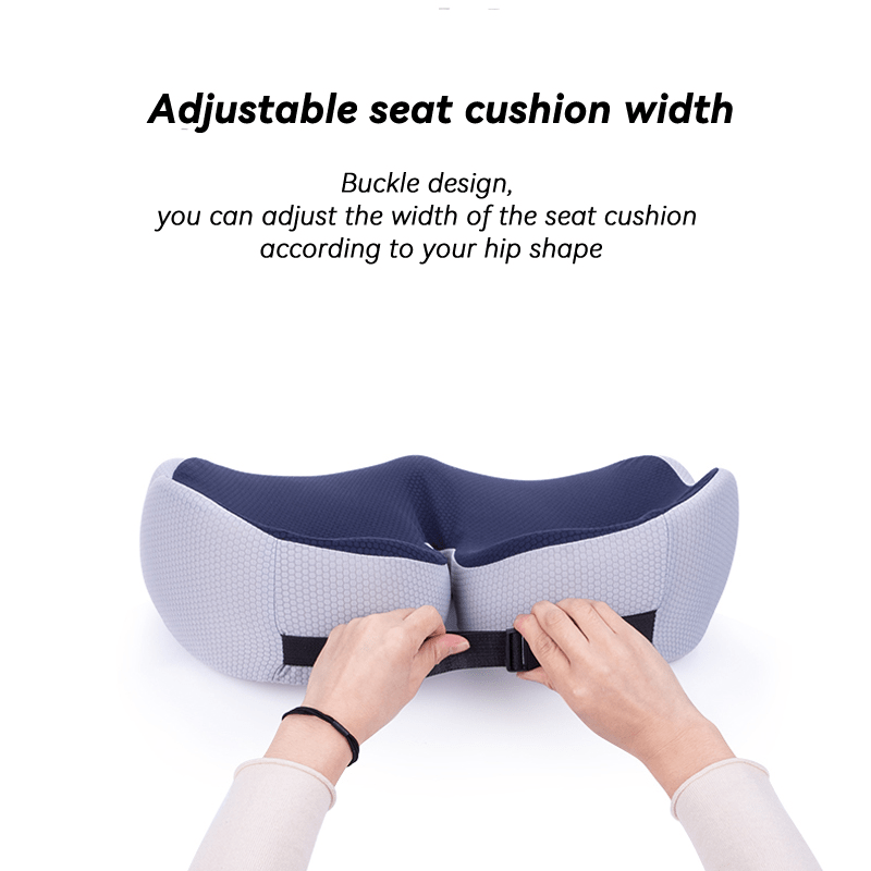 Memory Foam Sit Bone Relief Seat Cushion for Butt Lower Back Hamstrings  Hips