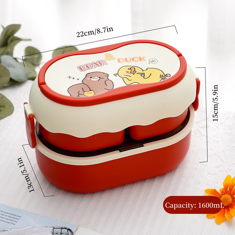 Kids' Adorable Cartoon Lunch Box Perfect For School - Temu