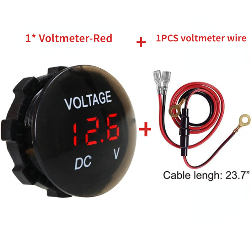 1 Pièces 12V 24V LED Voltmètre Numérique Ampèremètre - Temu Canada
