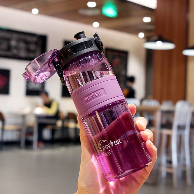 Purple Portable Water Filter Bottle