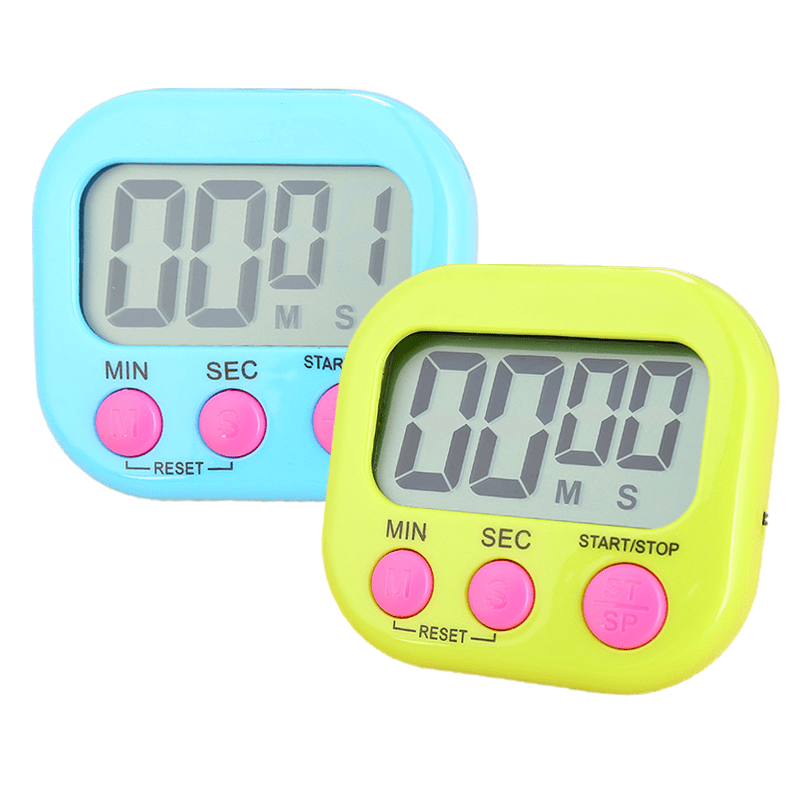 DEAYOU 3-Pack Digital Kitchen Timer, Small Electronic Timers for Cooking,  Magnetic Cute Timer Clock with Stand for Kid, Teacher, Senior, Exercise