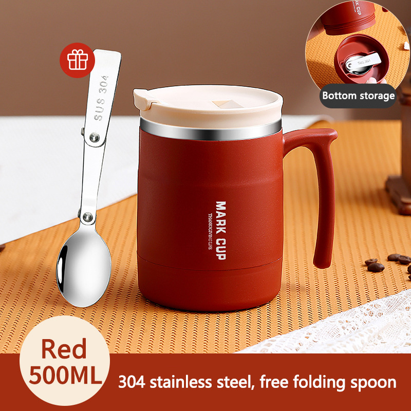 1pc Handheld Coffee Machine With Built-in Cup, 3-section Foldable