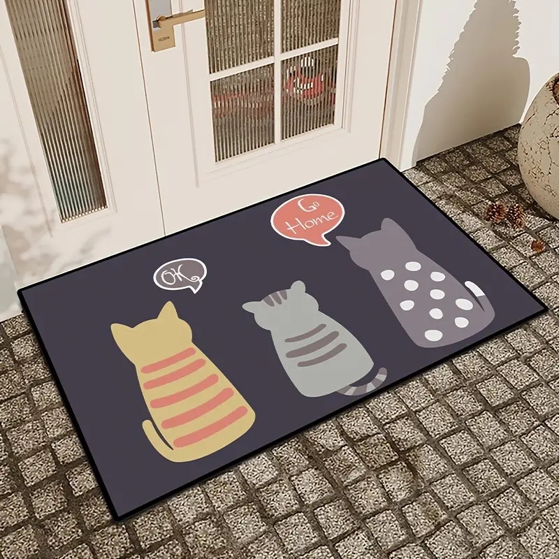 Welcome Guests In Style With This Super Absorbent Door Mat - Temu