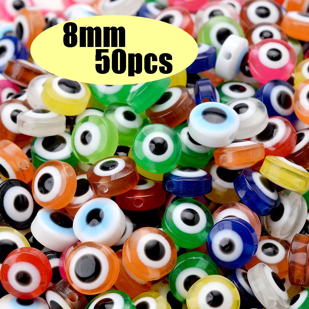 Resin Evil Eye Beads Kit Colorful Glass Seed Beads For - Temu