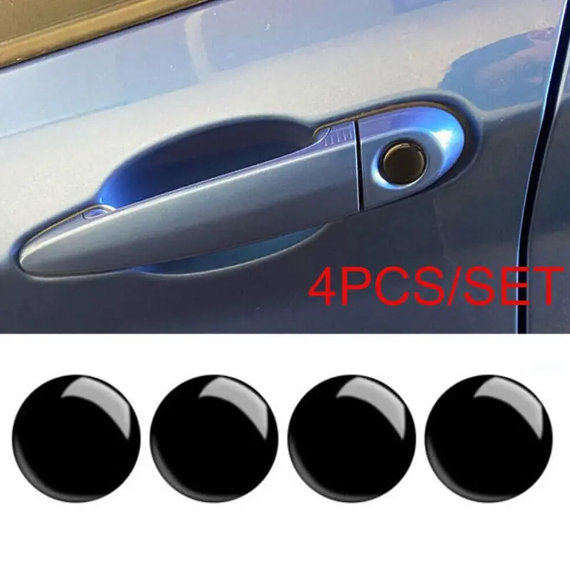 Black Car Door Lock Keyhole Protector Stickers Trim Cover - Temu