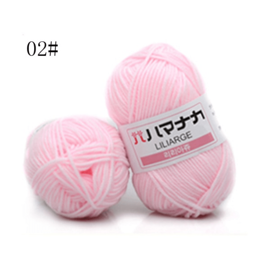 Milk Cotton Yarn For Hand 4ply Knitting Wool Knit Yarn - Temu