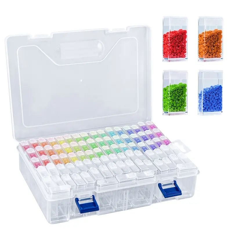 Diy Diamond Painting Accessories Storage Box multi Color - Temu