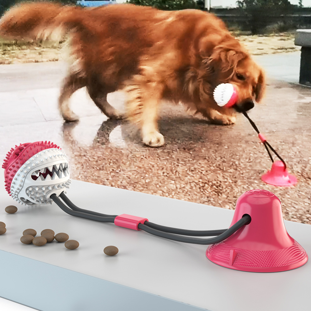 Dog Tug Rope Ball Toy Suction Cup Teeth Cleaning Temu Canada