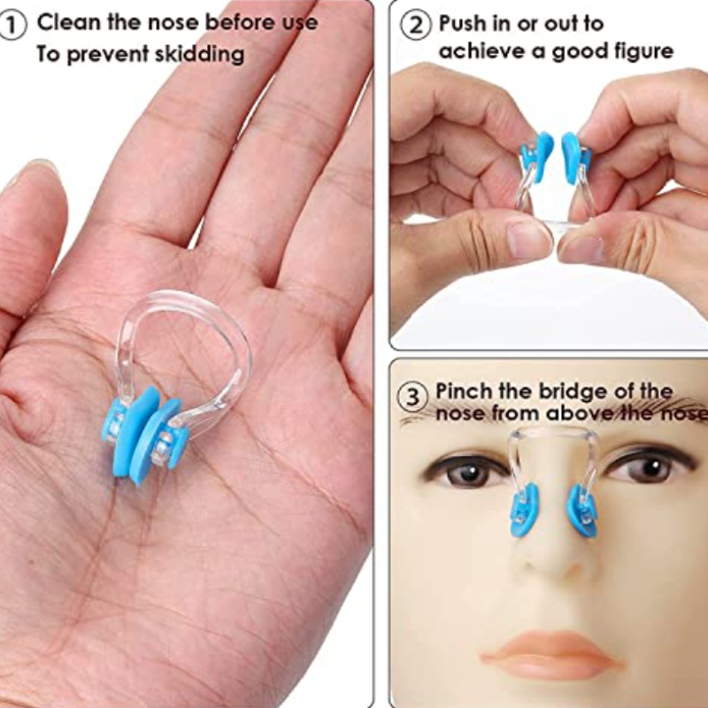 1set/10sets Unisex Nose Clip And Earplugs Impermeable Clip - Temu Mexico