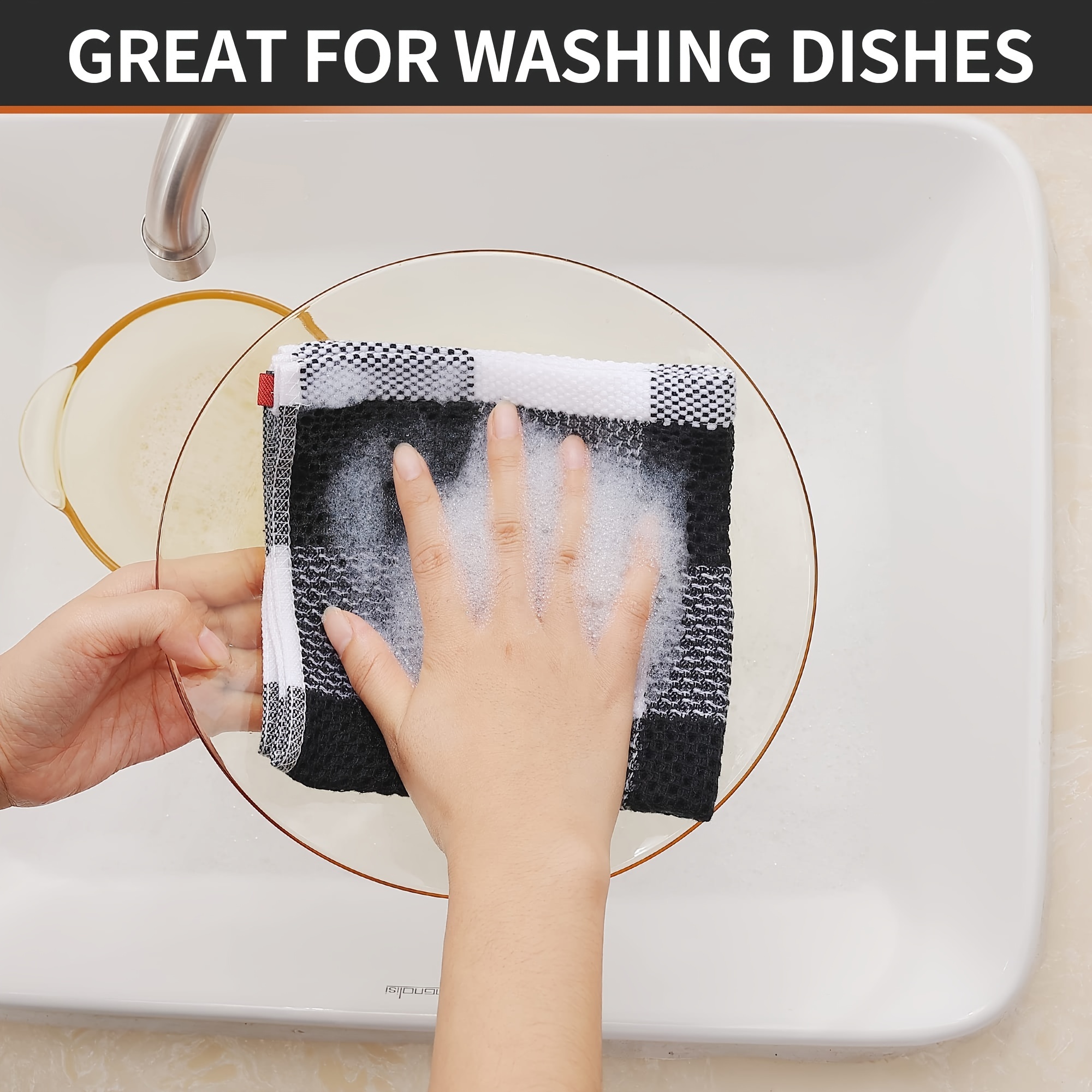 Dish Clothes Kitchen Rags Strong Absorbent Wire Dish Towels