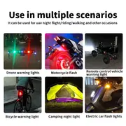 super bright motorcycle lights drone usb led anti collision strobe light for night flying warning signals details 5
