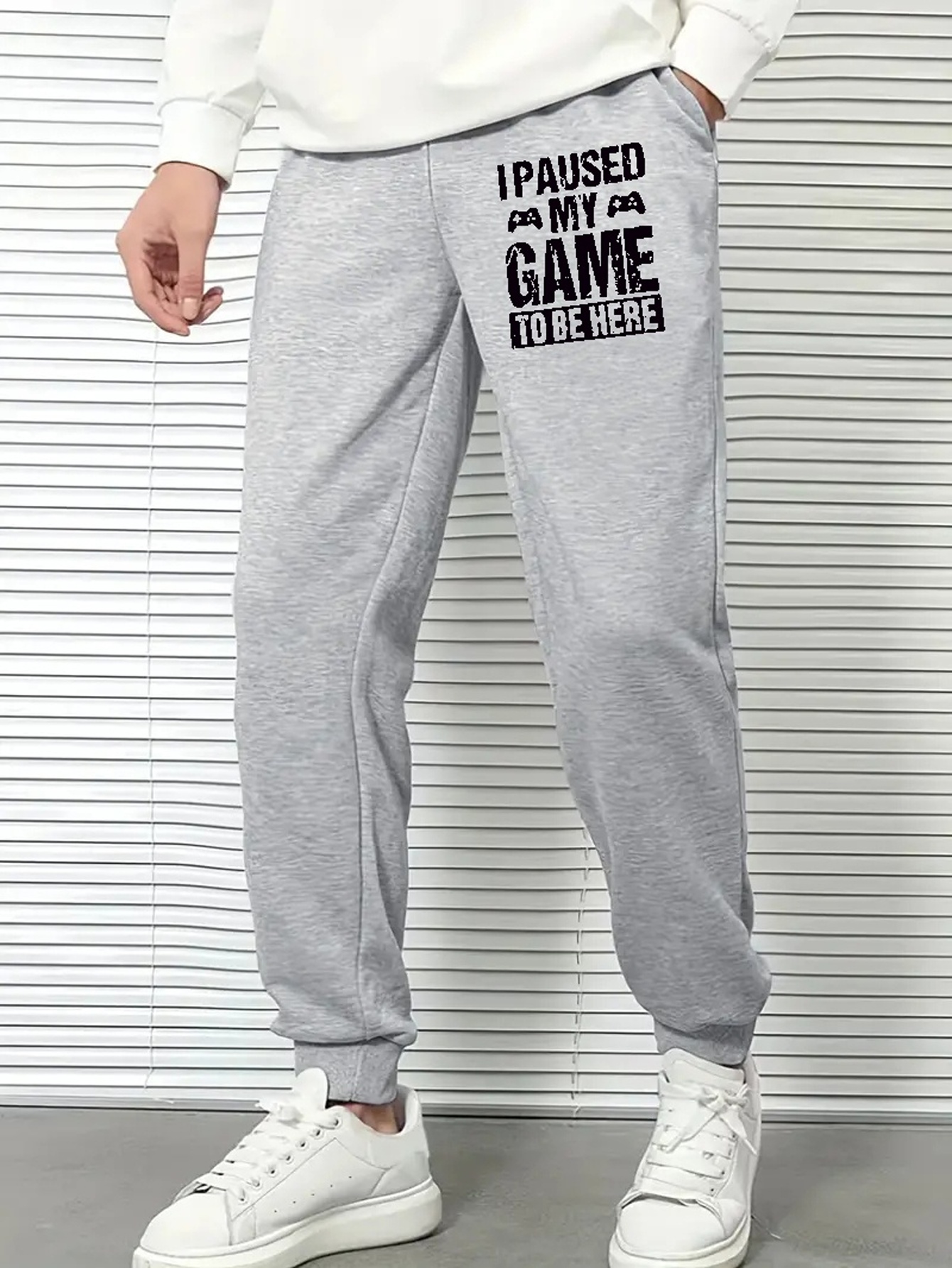 Pantalones deportivos de gran tamaño para mujer, Joggers grises, pantalones  de chándal holgados, pantalones de chándal