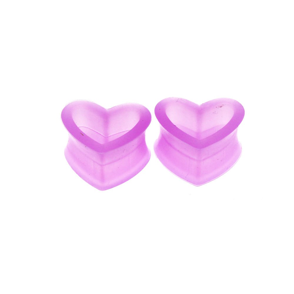 1Pair Heart Shape Silicone Flesh Ear Tunnel Plug Jewelry, Jewels Body Piercing for Men Ear Stretcher Expander 4-16mm Ear Gauge Jewelry,Temu