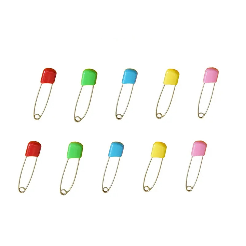 50 Pcs Diaper Pins, Plastic Head Safety Pin with Safe Locking