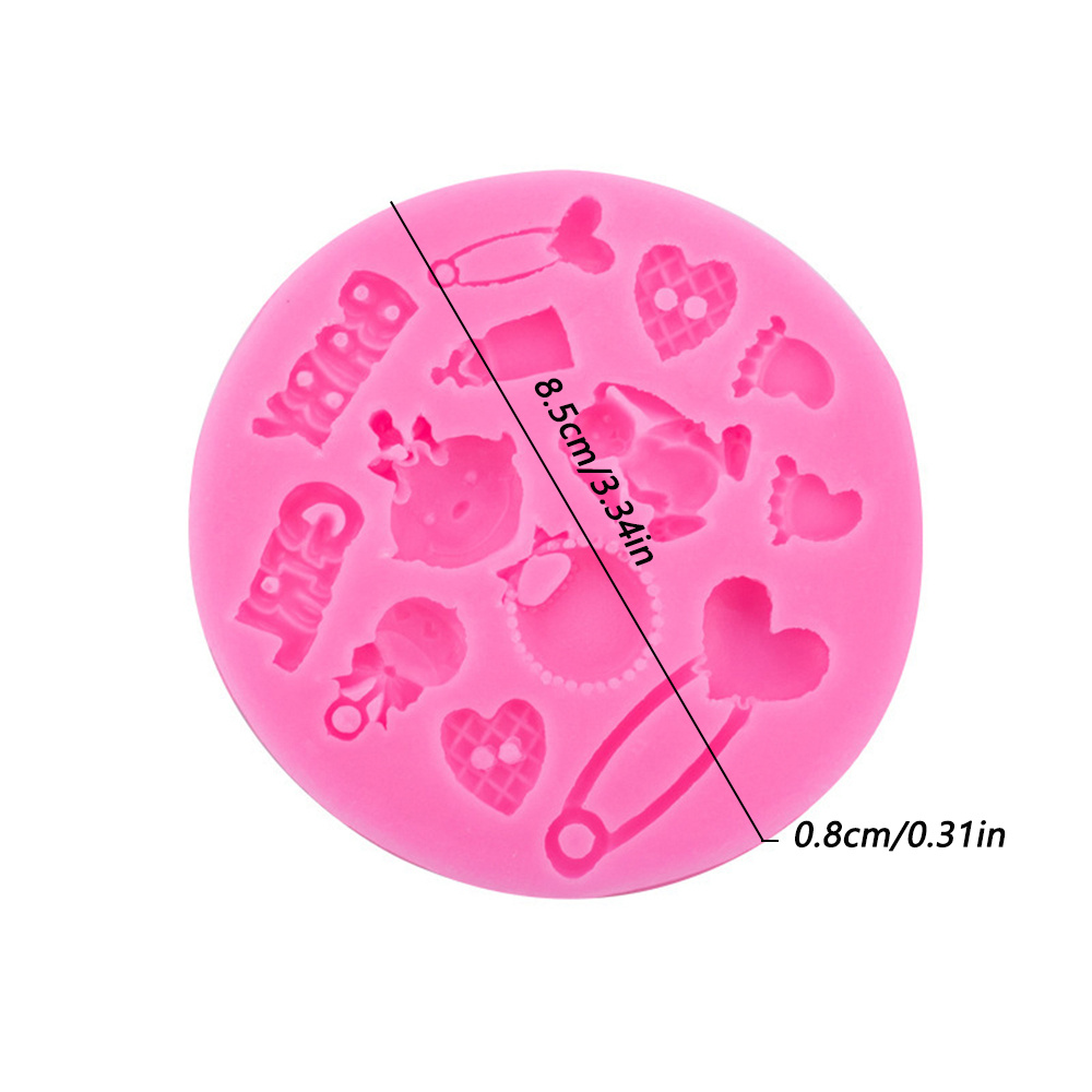 4 Piezas Moldes Chocolate Cosas Bebé Moldes Silicona 3d - Temu Chile