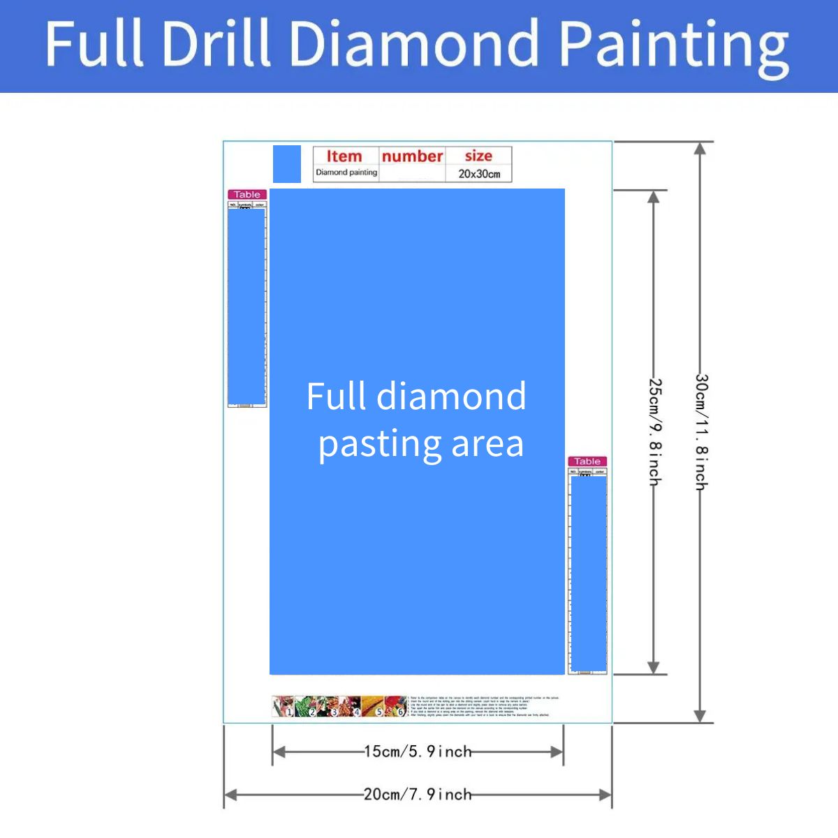 Artificial Diamond Painting Kit For Adults Beginners, Round Full