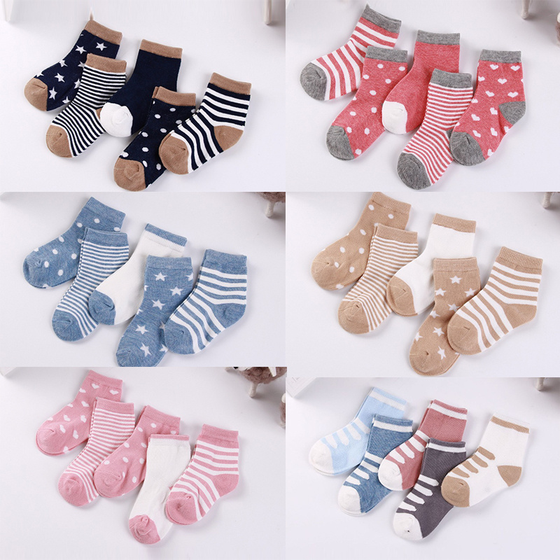 

5pairs Boys Casual Short Crew Socks, Breathable Comfortable Sport Socks For Newborn Infant Toddlers Kids