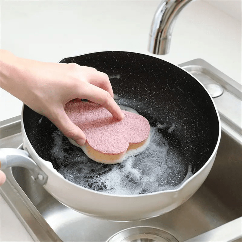 Double Side Dishwashing Sponge Pan Pot Dish Wash Sponges - Temu