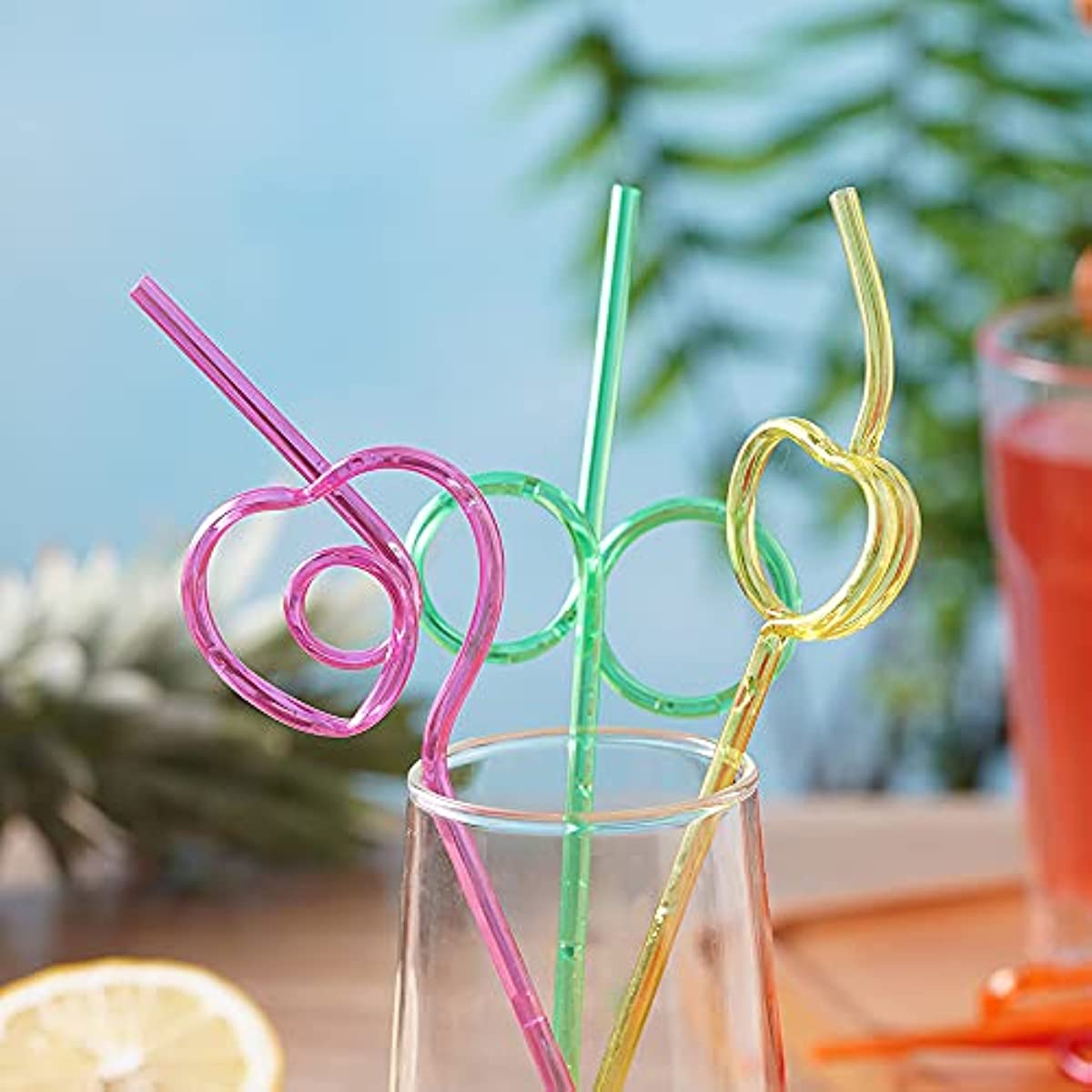 10pcs Crazy Straws For Kids Silly Straws For Kids Plastic Straws