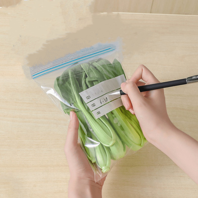 Reusable Food Storage Bags, Double Rib Fresh-keeping Bags, Fruit And  Vegetable Freezer Bags, Thickened Sealed Bags, Refrigerator Sub-packaging  Dense Bags, Extractable Food Bags, Kitchen Supplies - Temu