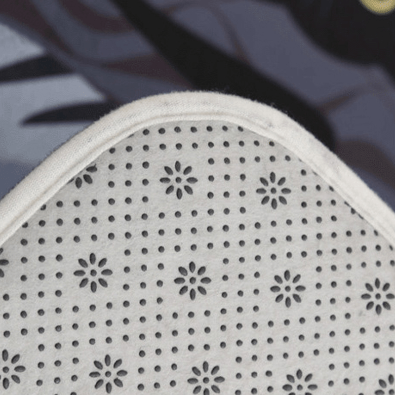 Geometric Print Sponge Floor Mat Non-Slip Kitchen Foot Mat