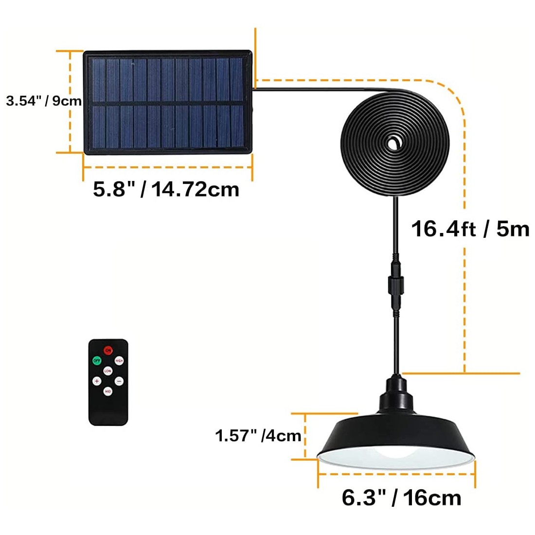 Tomshine solar pendant deals light