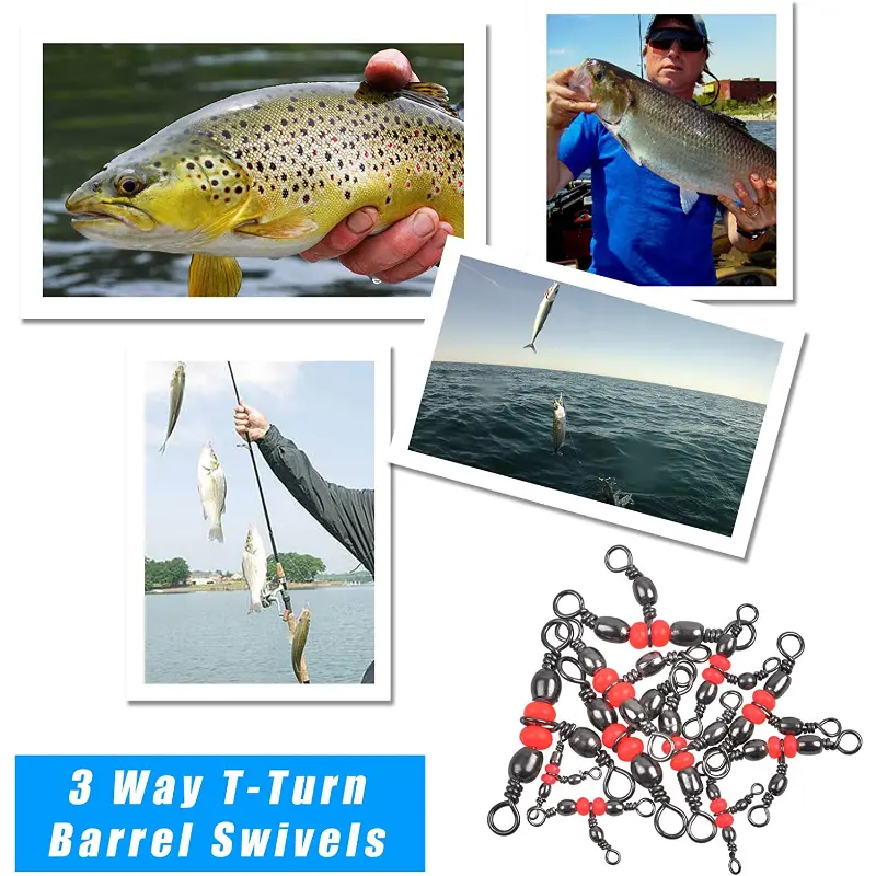 T turn 3 way Swivel Fish Hooks Enhance Fishing Experience - Temu