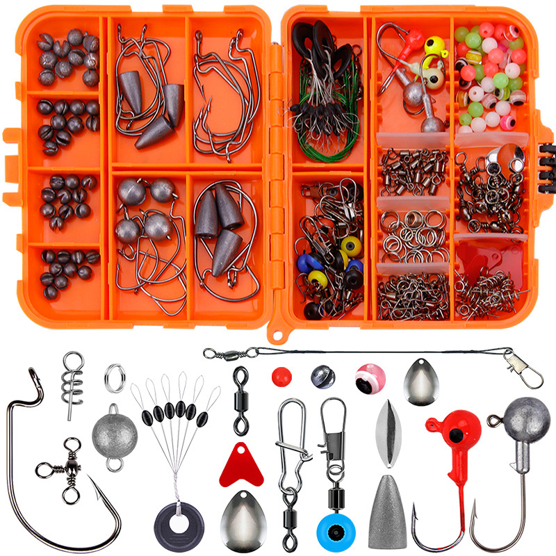 Complete Fishing Tackle Kit Storage Box Includes Hooks - Temu United Arab  Emirates