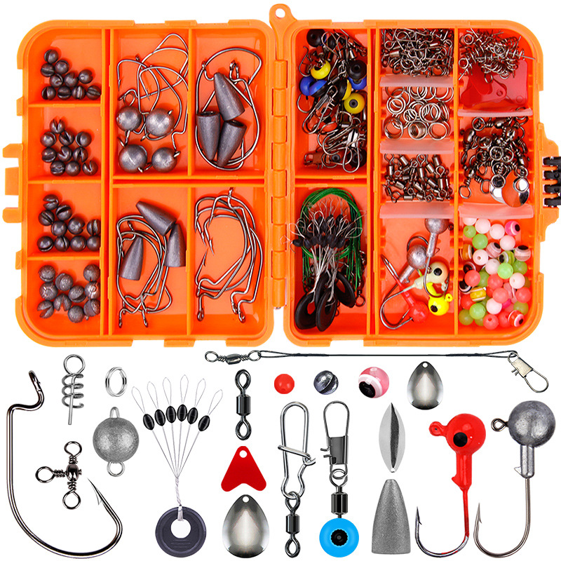 Complete Fishing Tackle Kit Storage Box Includes Hooks - Temu Australia