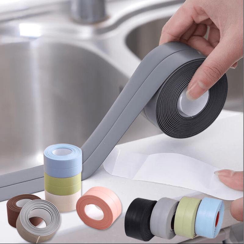 Kitchen Bathroom Shower Waterproof Mould Proof Tape Sink Bath Sealing Strip  Tape Self Adhesive Waterproof Adhesive