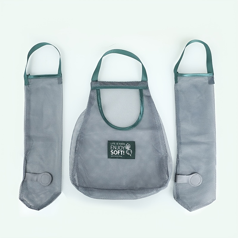 2pcs Hanging Mesh Bags Onion Ginger Garlic Storage