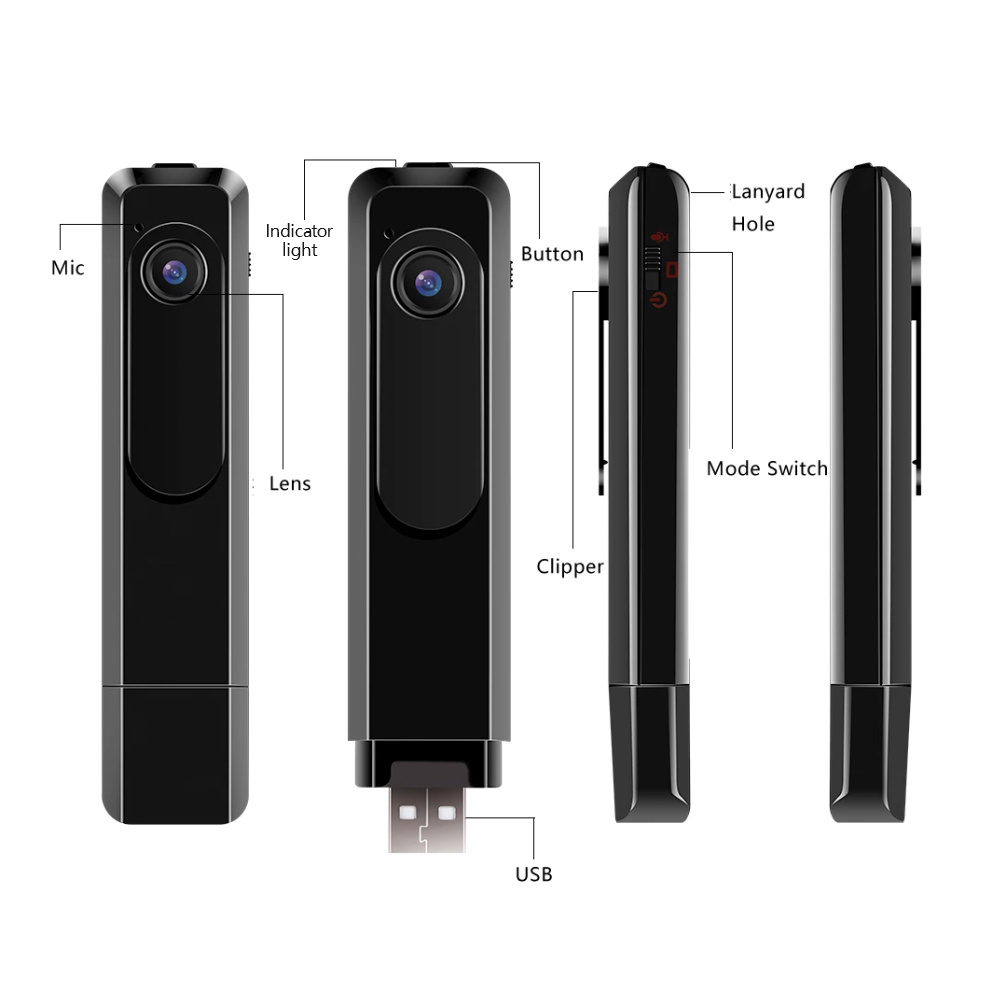 1080P HD Mini Camera Micro Camera Wide Angle Camcorder Video