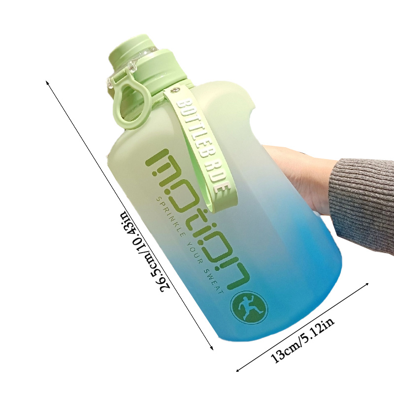 Portable Sport Water Bottle BPA Free Shaker for Men Female Student Outdoor  Gym