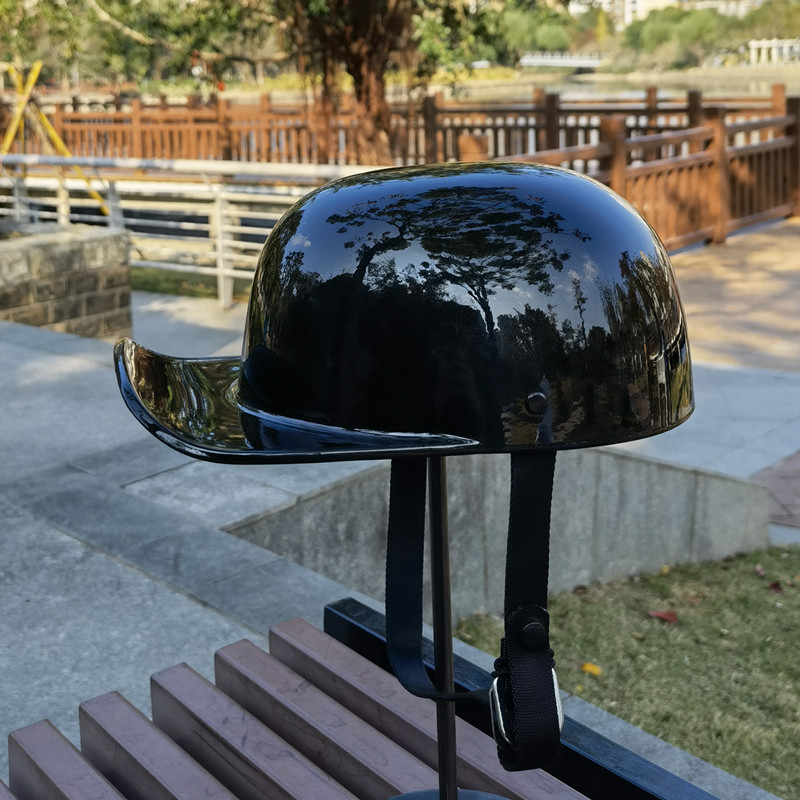 Medio casco de motocicleta para hombre, casco de motocicleta de cara  abierta, casco de motocicleta para hombres adultos y mujeres para scooter  con