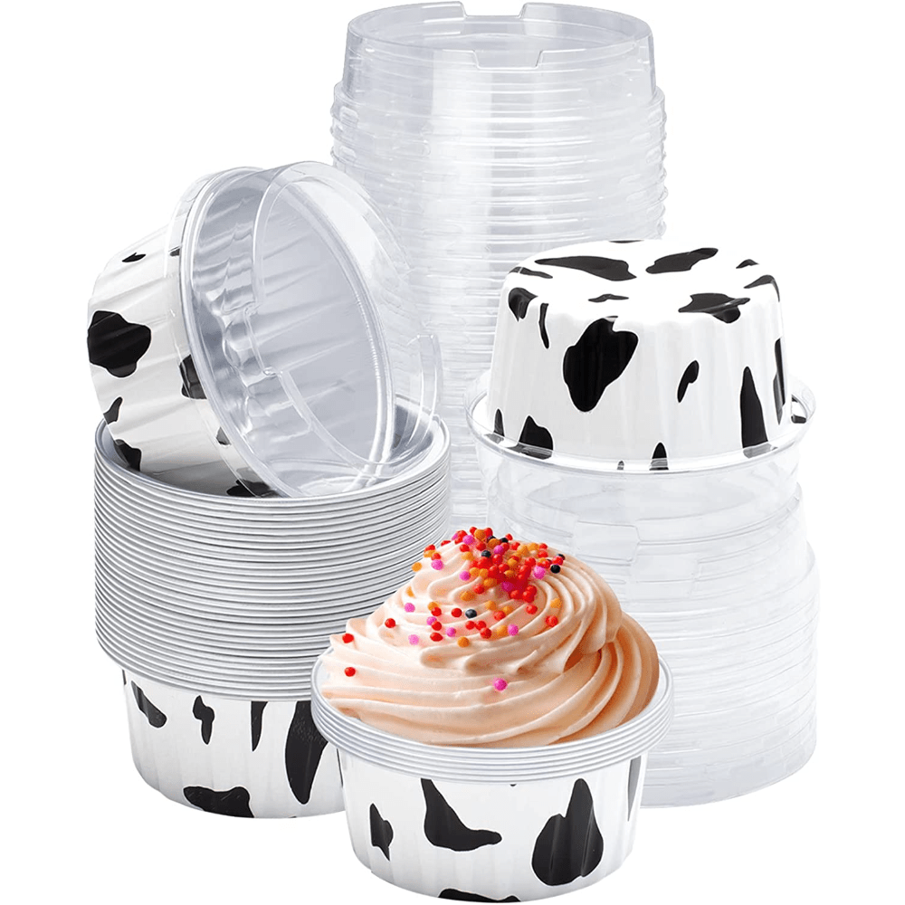 7 oz. Disposable Aluminum Foil Cake & Dessert Cups #1210NL