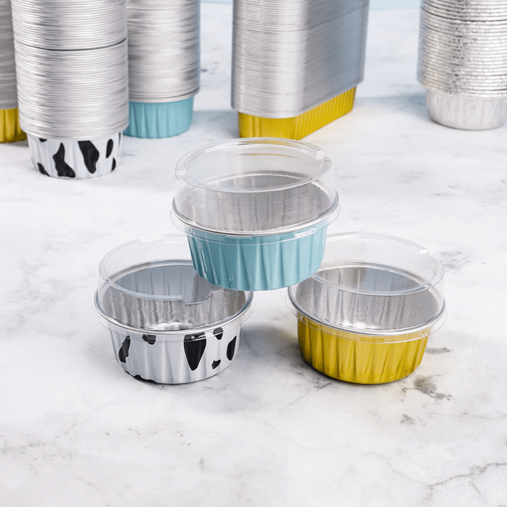 Cupcake Liners 50 Pack 5oz Aluminum Foil Baking Cups Muffin Tin