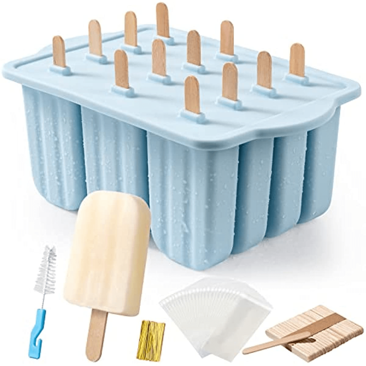 Home Popsicle Mold Set 4 Pieces Homemade Silicone Popsicle Maker Easy  Release Ice Cream Molds Reusable