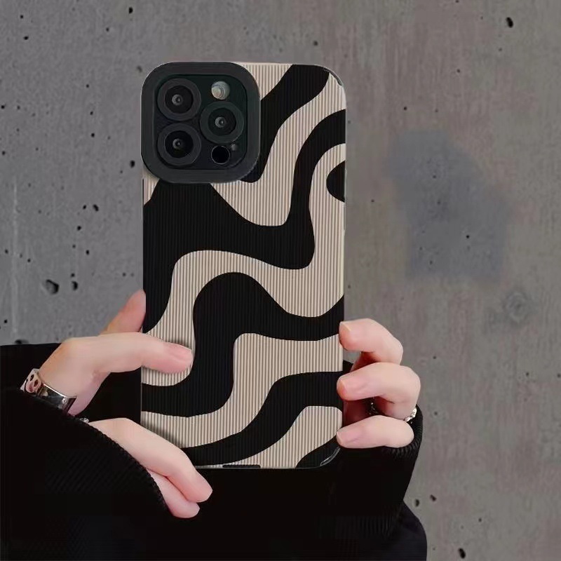 Phone Case: Simple Zebra Stripe Case For Iphone 11/14 Pro Max, 13, Soft Case For Iphone 12/xr/xs