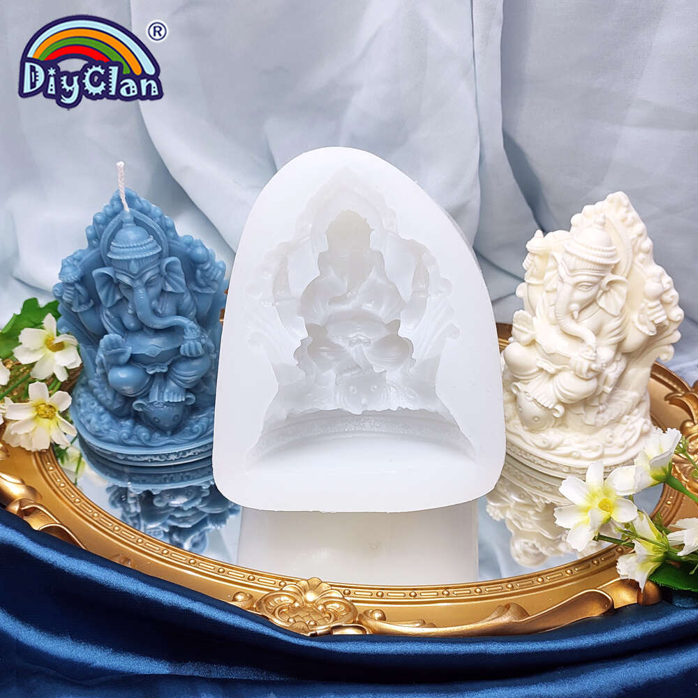 Tower Elephant Candle Mold Elephant in Elephant Mold Elephant Resin Casting  Mold Soap Making Molds Silicone Mold for Candle Home Decorate Mold Candle