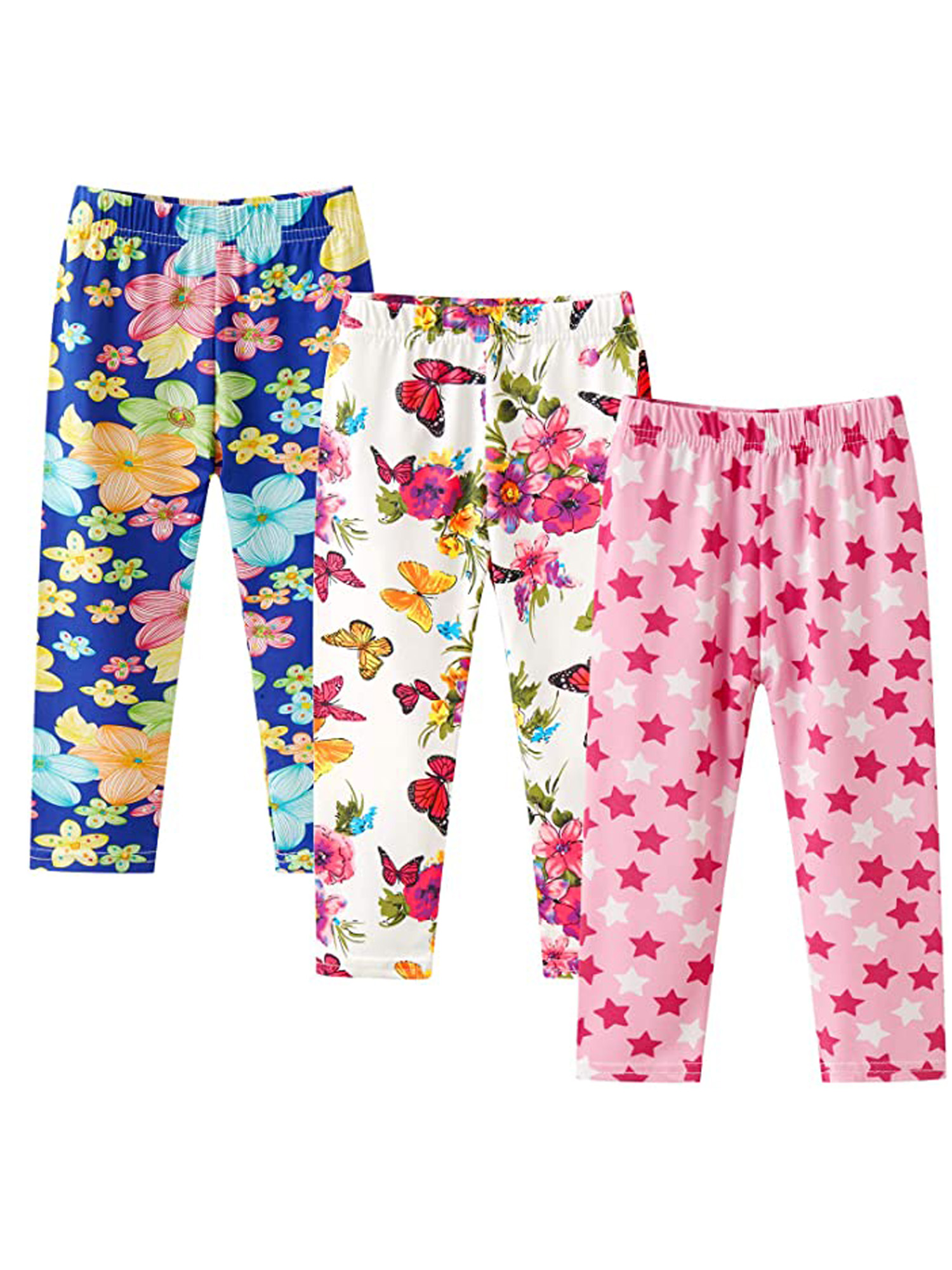  Pantalones de pijama para mujer, largos, elásticos, cómodos,  con patrón de mariposa, Varios colores : Ropa, Zapatos y Joyería