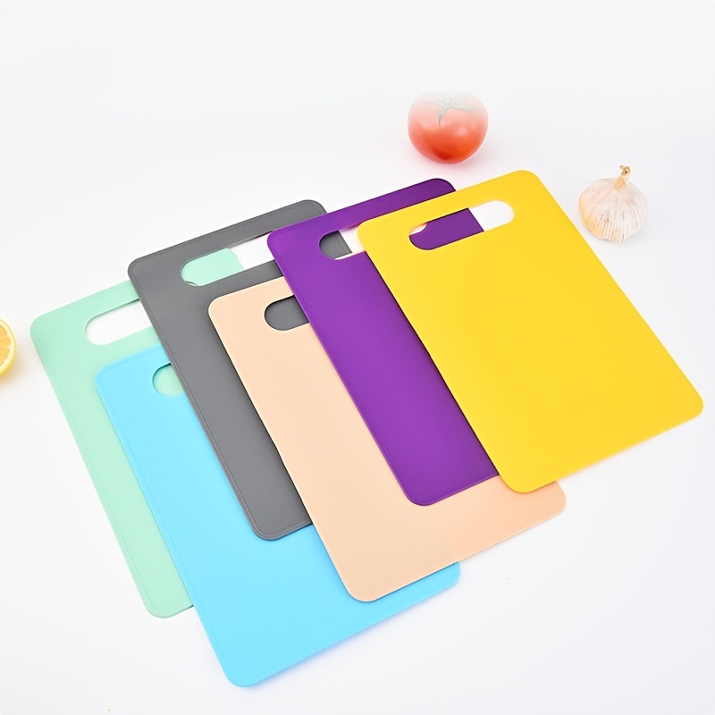 4pcs Ultra-thin Plastic Cutting Board Kitchen Double-sided Cutting Board  Household Square Cutting Board Kitchen Gadgets Cutting Board Non-slip  Cutting