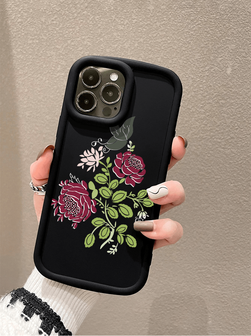 green leaf graphic anti fall sleeve phone case Temu Mauritius