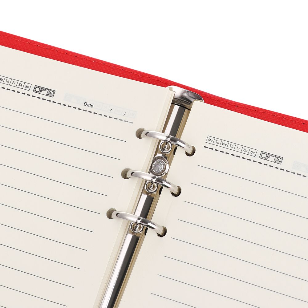 Loose Leaf Notebook A5 A6 Planner Organizer Binder Folder Travel Diary  Journal Business Buckle Notepad Office Supplies