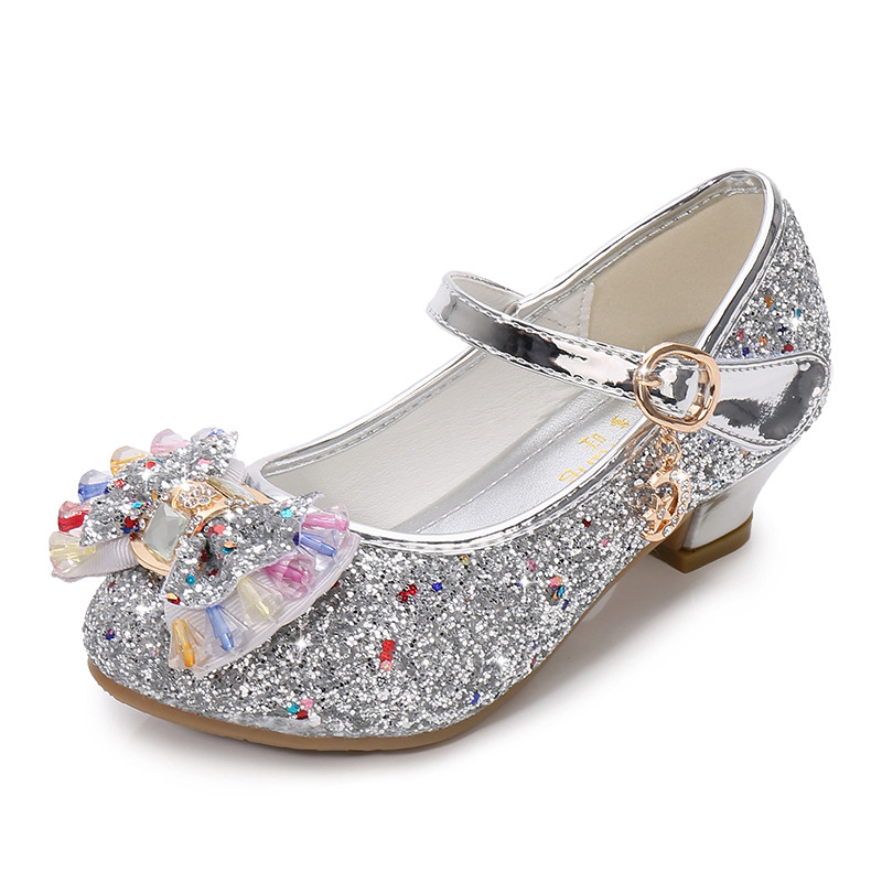 Silver high deals heels kids