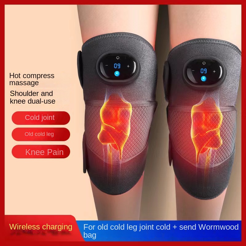 Electric Heating Knee Brace Vibration Massage Physiotherapy - Temu Canada