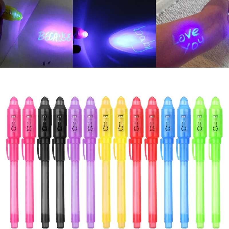 Creative Magic Uv Light Pen Invisible Ink Pen Glow In The - Temu Japan